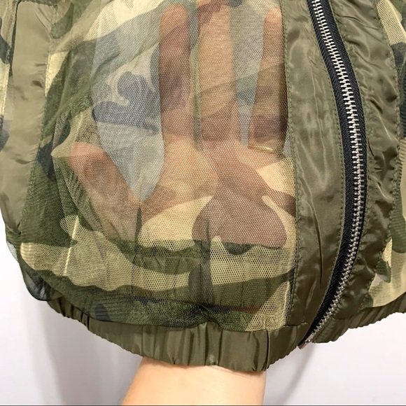 NWT Camo Print Mesh Hoodie - Picture 11 of 15